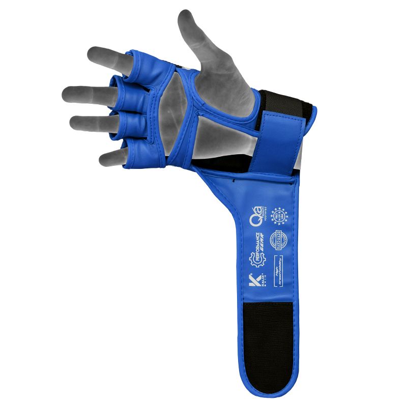 RDX Aura Plus T-17 guantes de grappling, azul-negro