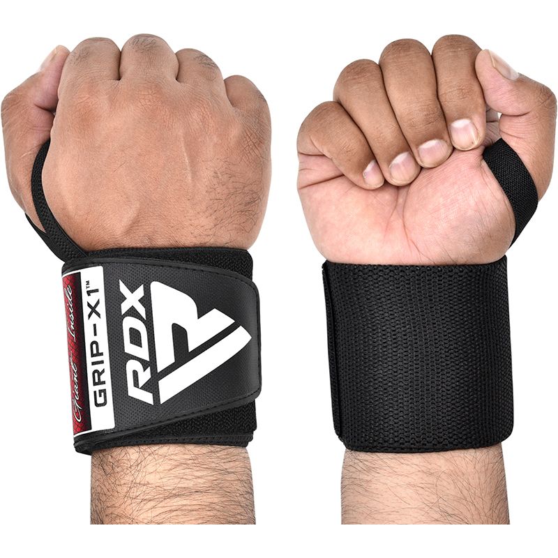 RDX W3 vendajes de muñeca para gimnasio, negro