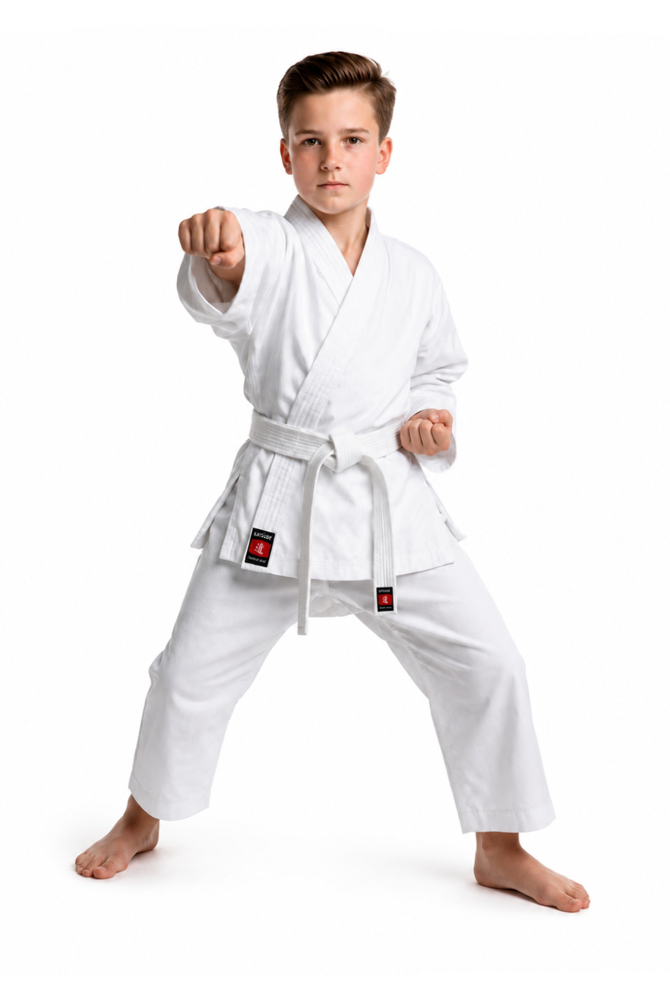 Katsudo Rei kimono de judo infantil 350g, blanco