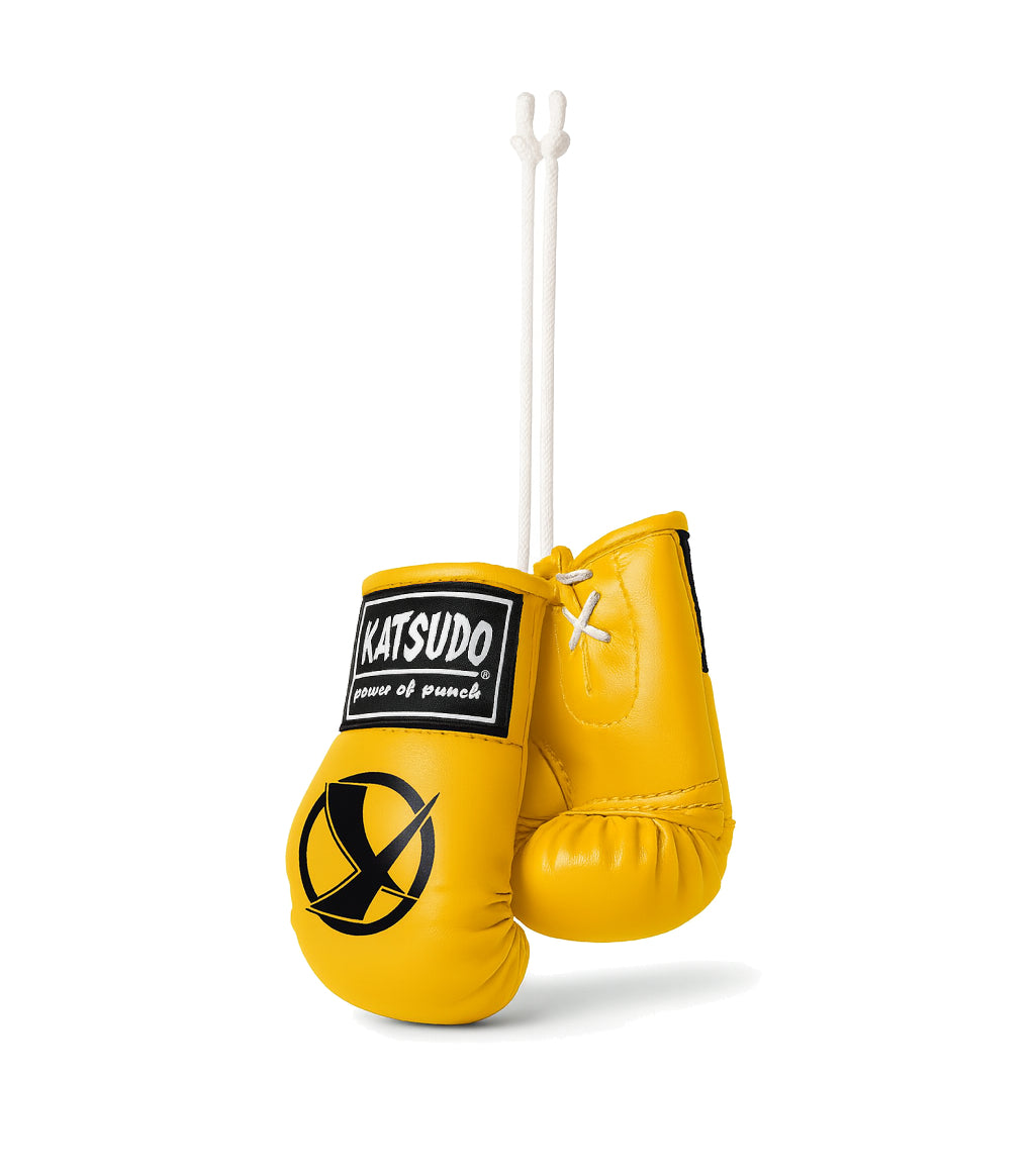 Katsudo Miniglo 2.0 miniatura de guantes de boxeo, amarilla
