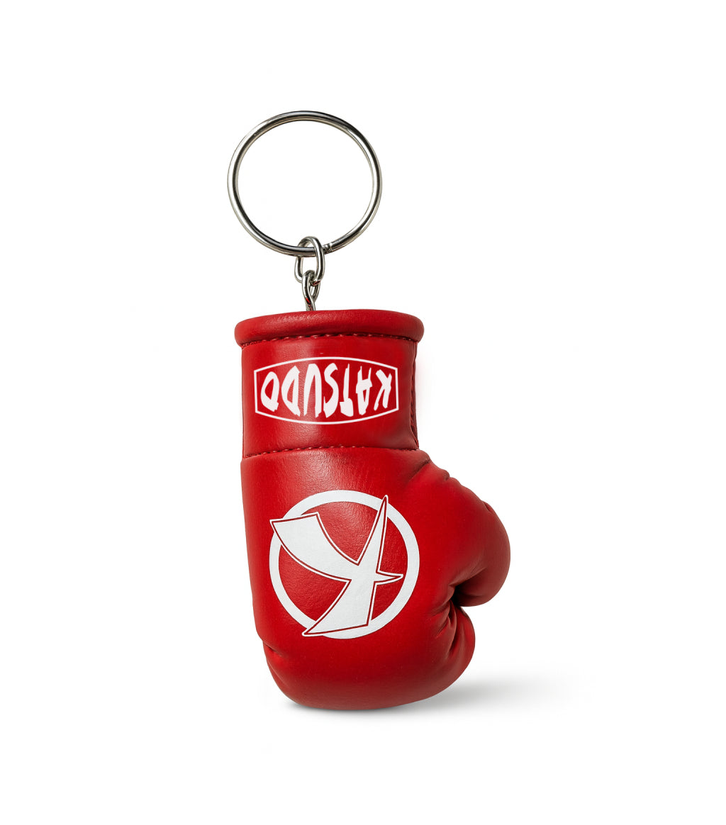 Katsudo Keyglo llavero mini guante de boxeo, rojo