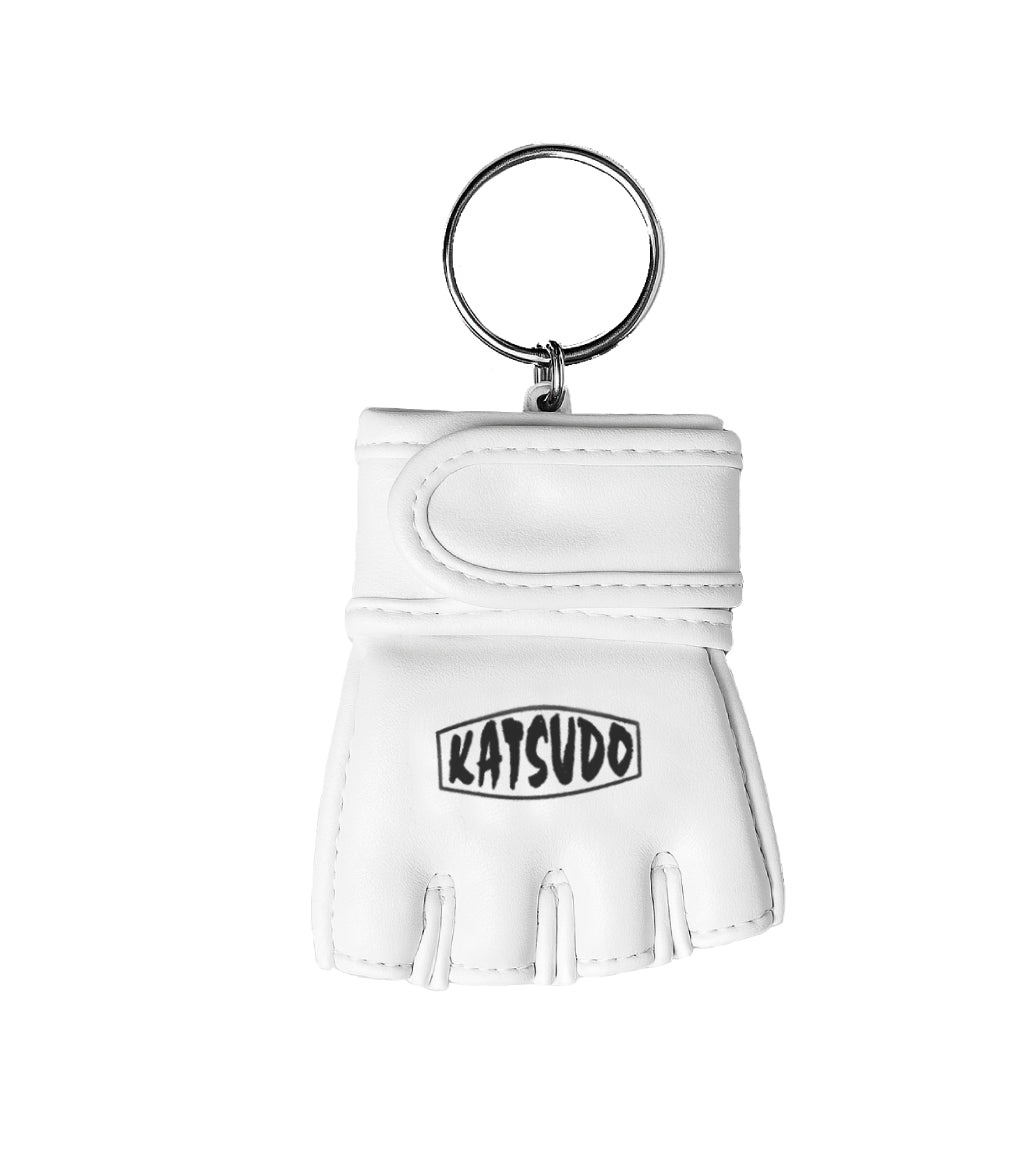 Katsudo FightBit miniatura de guantes MMA, blanco