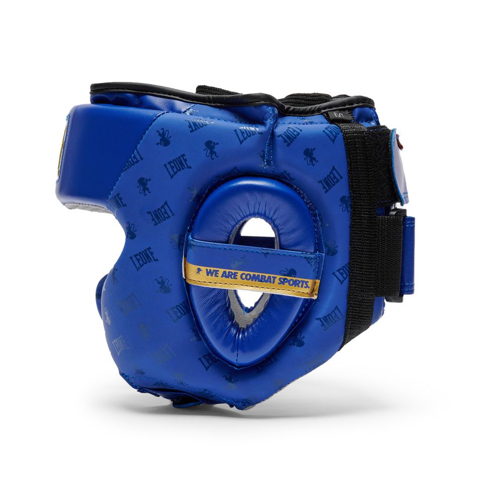 Leone DNA casco de boxeo de entrenamiento, azul