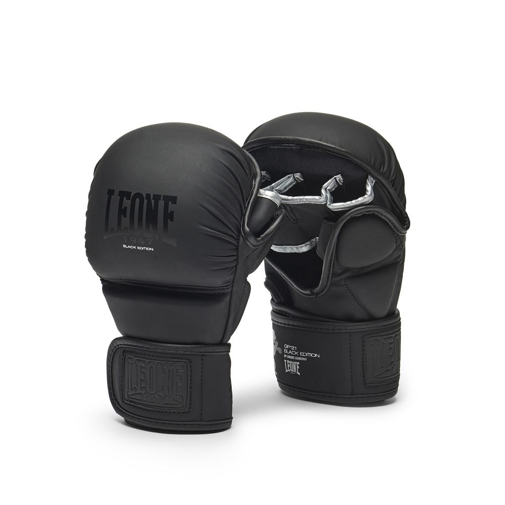 Leone Black Edition guantes de sparring MMA, negros
