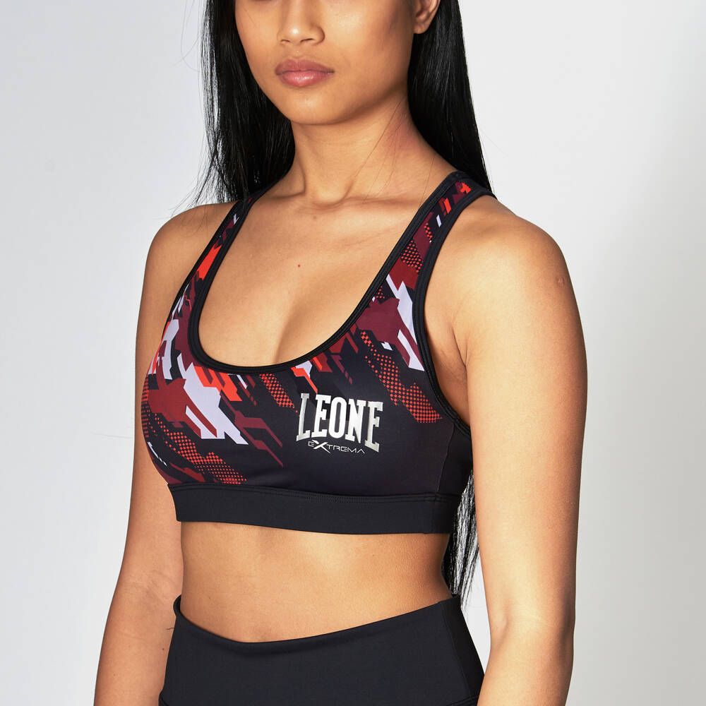 Leone Camo top para mujer, negro