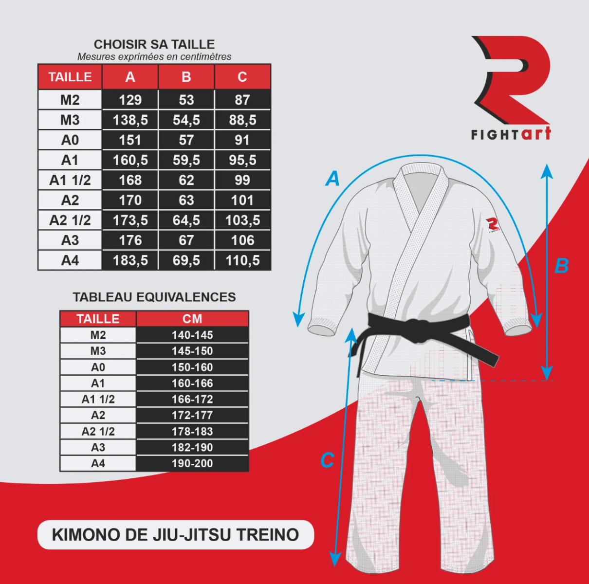 Fight Art Treino BJJ kimono 340g, azul