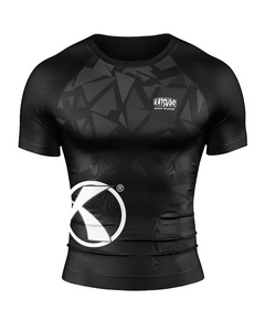 Katsudo Virago camiseta funcional de manga corta, negro blanco