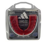 Adidas Senior Opro Snap-Fit protector bucal, rojo