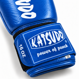 Katsudo Champ III guantes de boxeo con diana, azules