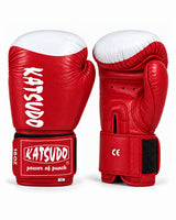 Katsudo Champ III guantes de boxeo con diana, rojos