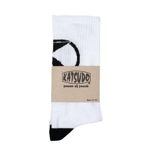 Katsudo Original calcetines deportivos, blancos