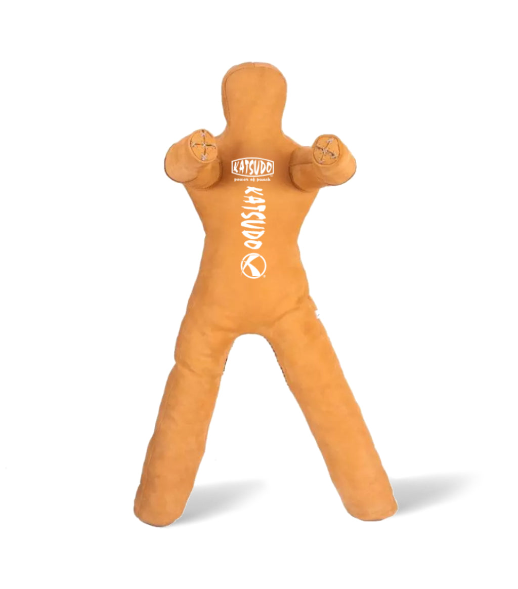 Katsudo Slamboy maniquí de lucha de dos piernas de cuero, amarillo