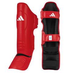 Adidas Wako protector de espinillas y empeine, rojo