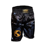 Katsudo Fight pantalones cortos, negro dorado